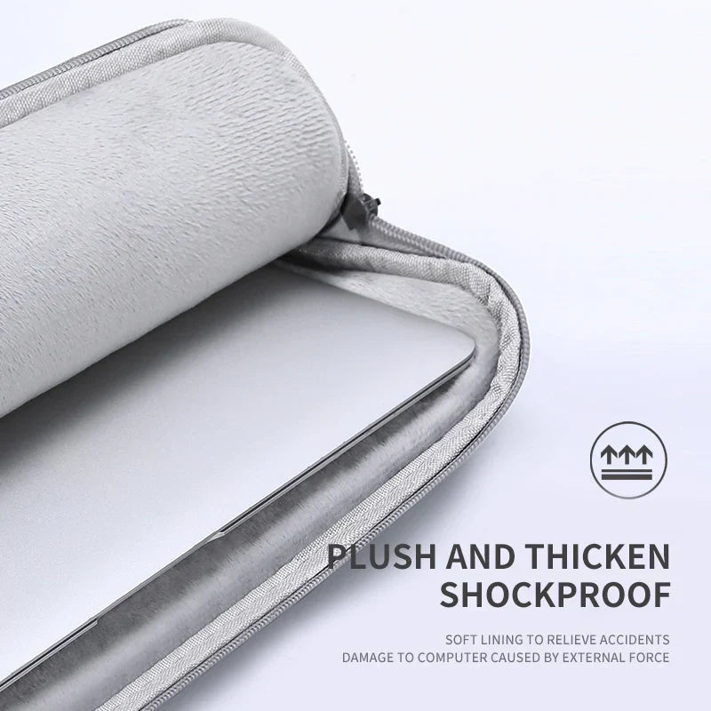 HKM-481811 Soft Polyester Laptop Sleeve for 7.9-15 Inch Macbook and Compatible HP Models