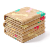 HKM-4818749 Cozy Pet Blanket for Dogs and Cats, Soft Cloth Mat in Beige, Black, Camel, Dark Gray - Multiple Sizes Available