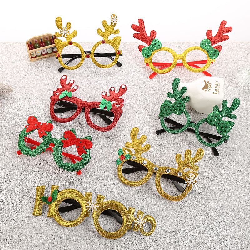 HKM-481875 Christmas Luminous Glasses Frame for Kids - Fun and Festive Holiday Accessories