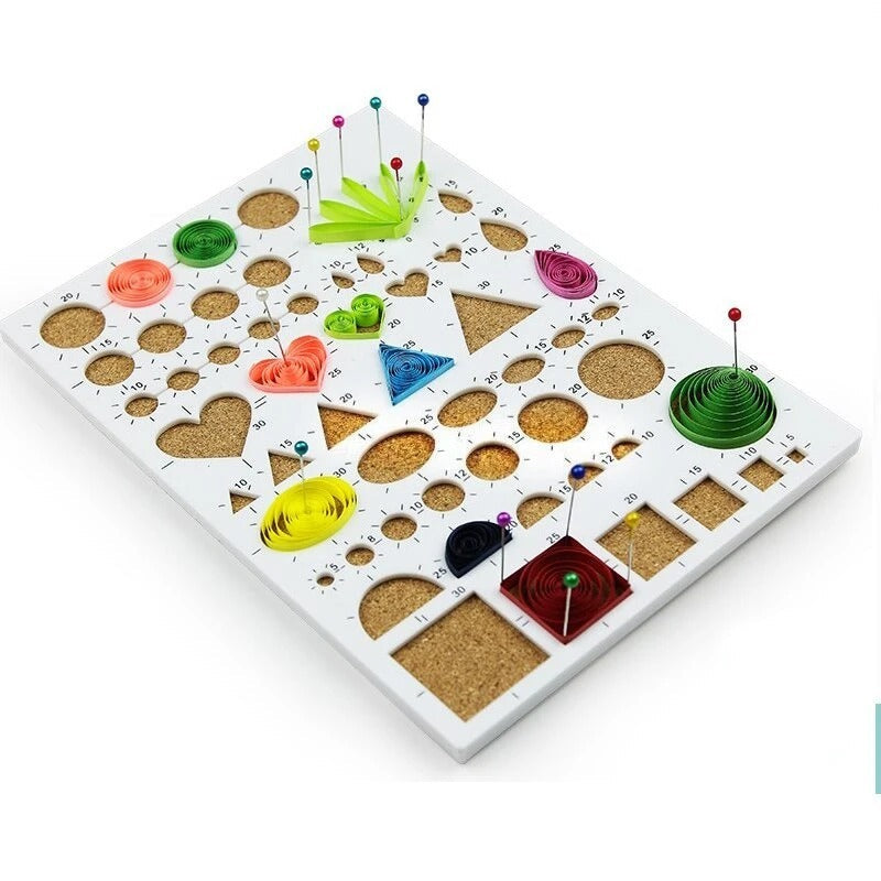 HKM-481939 Quilling Craft Kit with 24 Colors of Fine Paper, Tools, and Graphics Template