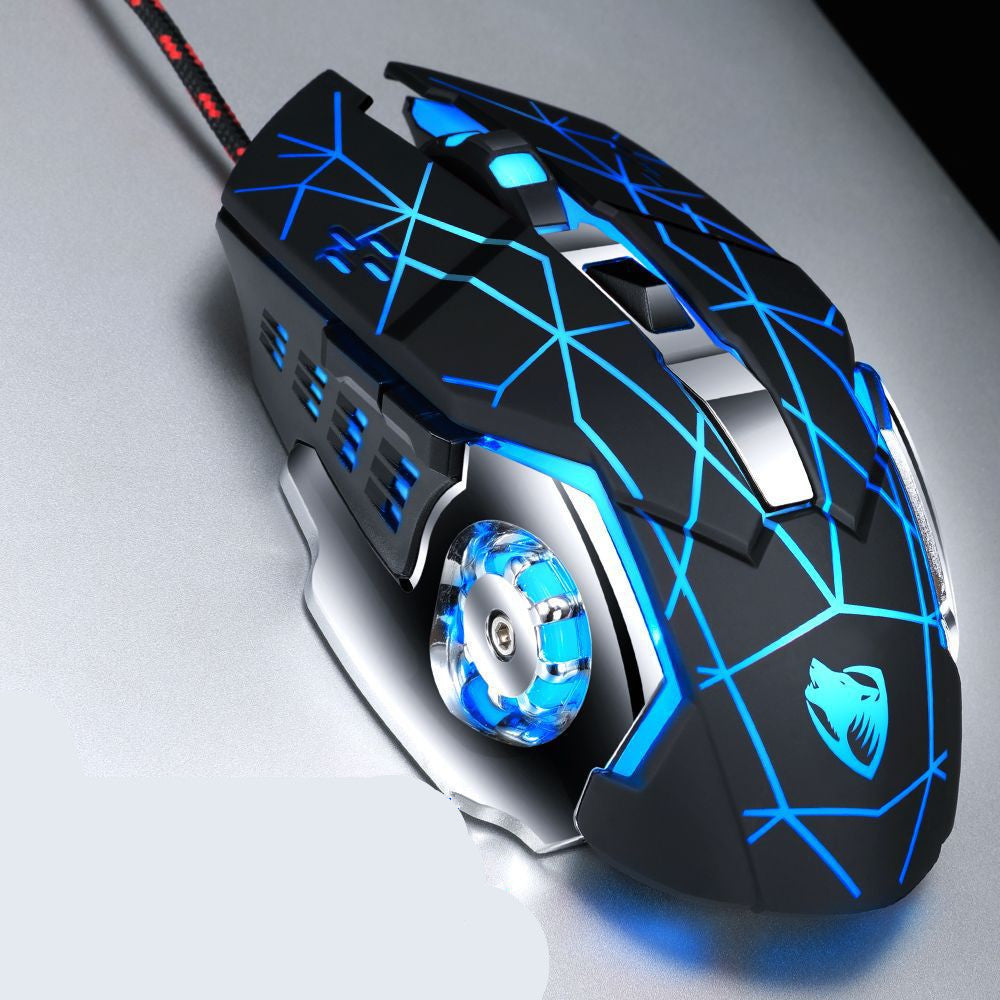 HKM-481939 Wired Gaming Mouse with 1600 DPI Precision and Ergonomic Design