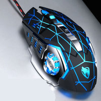 HKM-481939 Wired Gaming Mouse with 1600 DPI Precision and Ergonomic Design
