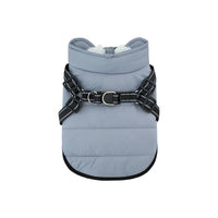 HKM-4819517 Insulated Fleece-lined Dog Vest with Zippers for Comfortable Winter Wear