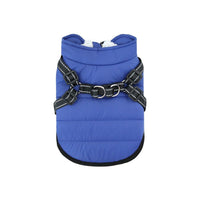HKM-4819517 Insulated Fleece-lined Dog Vest with Zippers for Comfortable Winter Wear