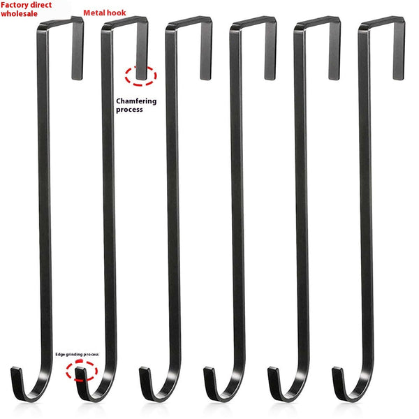 HKM-482067 Retractable Metal Door Hook for Christmas Decorations - Carbon Steel, 20kg Load Capacity