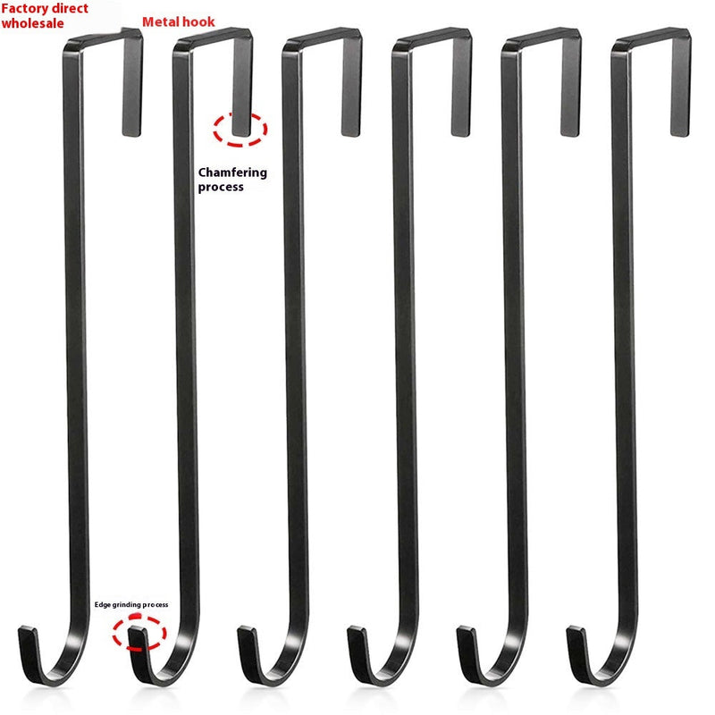 HKM-482067 Retractable Metal Door Hook for Christmas Decorations - Carbon Steel, 20kg Load Capacity