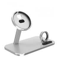 HKM-482131 Wireless Charging Station Stand for iPhone 12/12 Pro/12 Pro Max/Mini and i-Watch with Enhanced Magnetic Dock