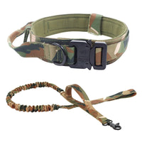 HKM-4821693 Personalized Monochrome Tactical Dog Collar ¨C Durable Nylon, Adjustable Sizes: M, L, XL