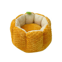 HKM-482259 Cozy Pumpkin Nest Warm Pet Mat for Cats and Small Dogs - Fall and Winter Comfort