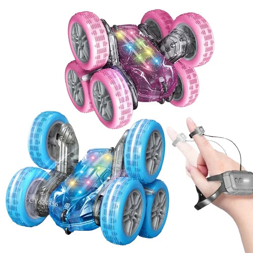 HKM-482259 Six-Wheel 2.4G Remote Control Stunt Car with 360° Rotation for Kids, Indoor and Outdoor Fun
