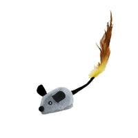 HKM-4822717 Rechargeable Plush Smart Mouse Cat Toy with Simulation Sounds for Boredom Relief