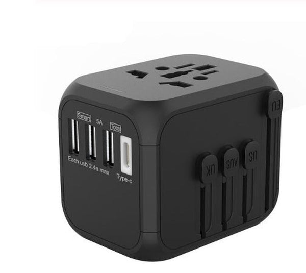HKM-482323 6-Hole Conversion Plug with 5A Rated Current and 100-250V Voltage, PC Shell and Phosphor Copper Conductor