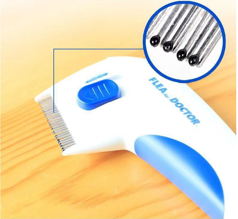 HKM-4823485 Electric Lice Remover for Dogs and Cats with Replaceable Battery and Cutter Head, Insulation Plastic & Steel Needle