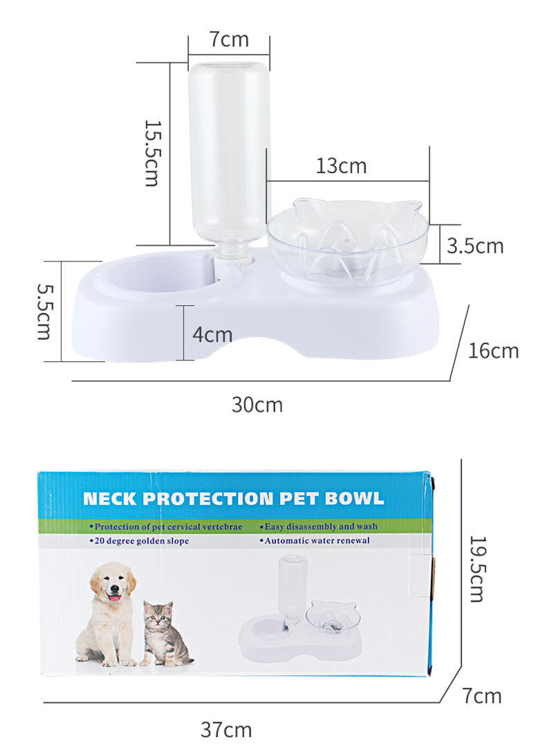 HKM-4823869 Automatic Water Refilling Cat Bowl with Choking Prevention ¨C Transparent Plastic, Multiple Colors