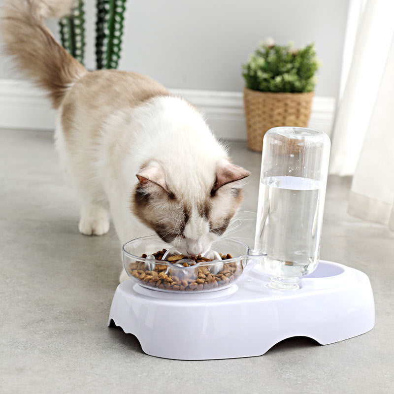 HKM-4823869 Automatic Water Refilling Cat Bowl with Choking Prevention ¨C Transparent Plastic, Multiple Colors