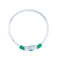 HKM-4825149 LED Dog Collar - Rechargeable Glow in the Dark Safety Necklace for Pets, Adjustable Fit, USB Charging
