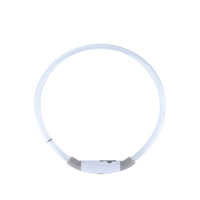 HKM-4825149 LED Dog Collar - Rechargeable Glow in the Dark Safety Necklace for Pets, Adjustable Fit, USB Charging