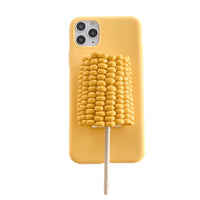 HKM-482515 Corn on the Cob and Egg Tart Design TPU Mobile Phone Case for iPhone 12/12 Pro, iPhone 11, iPhone X/XS, and More