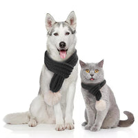 HKM-4825277 Festive Acrylic Wool Scarf for Cats and Dogs - Holiday Pet Accessory