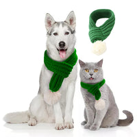 HKM-4825277 Festive Acrylic Wool Scarf for Cats and Dogs - Holiday Pet Accessory