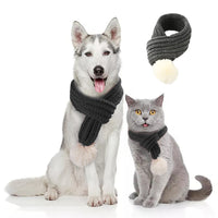 HKM-4825277 Festive Acrylic Wool Scarf for Cats and Dogs - Holiday Pet Accessory