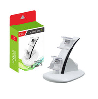 HKM-482579 Dual Charger Station for Xbox Game Controllers - Charges Two Controllers Simultaneously, Auto Power Off, LED Indicator Light