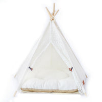 HKM-482579 Small Spotted Tent Cat Kennel - Pet Nest in Various Sizes with Soft Lining Options