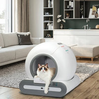 HKM-482707 Intelligent Self-Cleaning Cat Litter Box with Smart Monitoring and Eco-Friendly Design, 65L Capacity