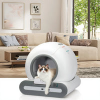 HKM-482707 Intelligent Self-Cleaning Cat Litter Box with Smart Monitoring and Eco-Friendly Design, 65L Capacity