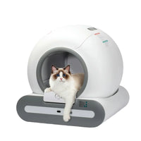 HKM-482707 Intelligent Self-Cleaning Cat Litter Box with Smart Monitoring and Eco-Friendly Design, 65L Capacity