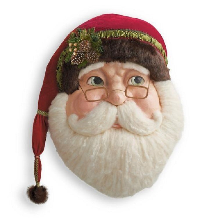 HKM-482707 Wooden Santa Claus House Number Wall Decoration – 30x40 cm, 305g