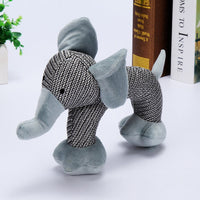 HKM-4827325 Sounding Plush Pet Toy - Bite-Resistant Ball for Dogs, Gray Elephant, Beige VIP, Coffee Monkey