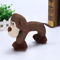 HKM-4827325 Sounding Plush Pet Toy - Bite-Resistant Ball for Dogs, Gray Elephant, Beige VIP, Coffee Monkey