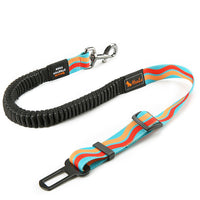 HKM-4827453 Pet Safety Seat Belt for Car - Adjustable Nylon Webbing with Reflective Strip - 76CM to 148CM Length Options