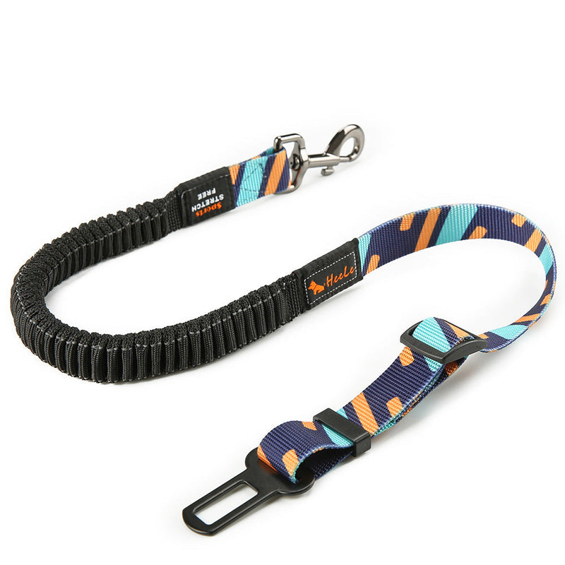 HKM-4827453 Pet Safety Seat Belt for Car - Adjustable Nylon Webbing with Reflective Strip - 76CM to 148CM Length Options