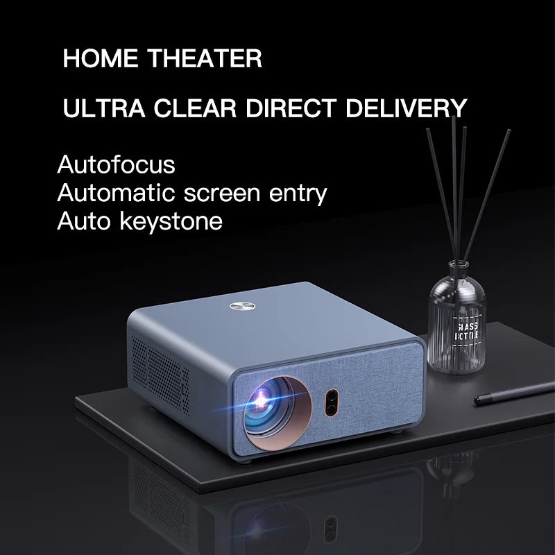 HKM-482771 1080p 3D 4K Portable Home Theatre Projector with Smart Android and Wi-Fi Connectivity