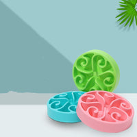 HKM-4827837 Puppy Choking Prevention Feeding Bowl - Safe and Colorful Options in Blue, Green, Pink