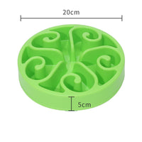 HKM-4827837 Puppy Choking Prevention Feeding Bowl - Safe and Colorful Options in Blue, Green, Pink
