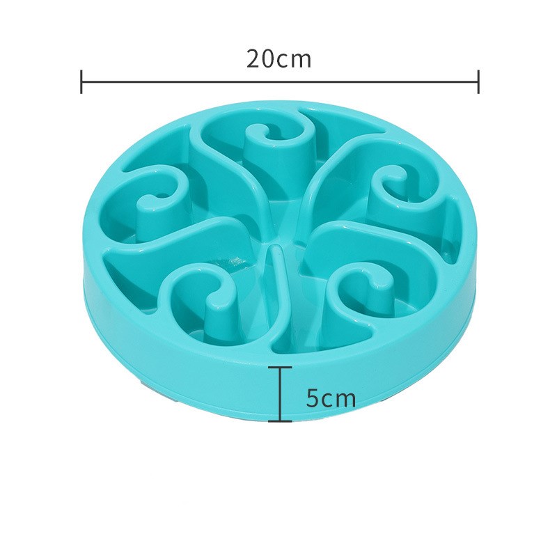 HKM-4827837 Puppy Choking Prevention Feeding Bowl - Safe and Colorful Options in Blue, Green, Pink