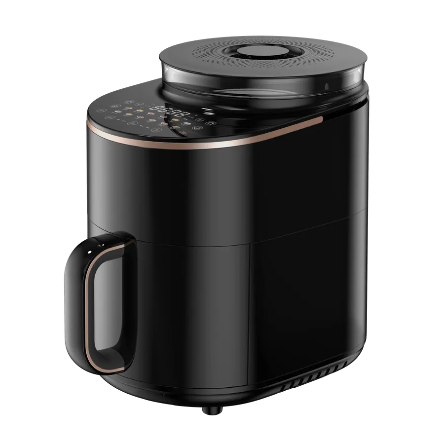HKM-482835 Large Capacity 4.5L Steam Air Fryer with Visible Cooking Pot for Multifunctional Home and Commercial Use