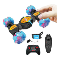 HKM-482835 Remote Control Mini Twister Toy with Gesture Sensor and LED Lights - Stunt Drift Racing Car for Kids and Adults