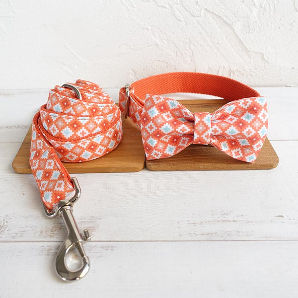 HKM-4829501 Double-Layer Bowknot Dog Drawstring with Tow Rope and Dog Pen - Polyester, Scalable, Multiple Sizes