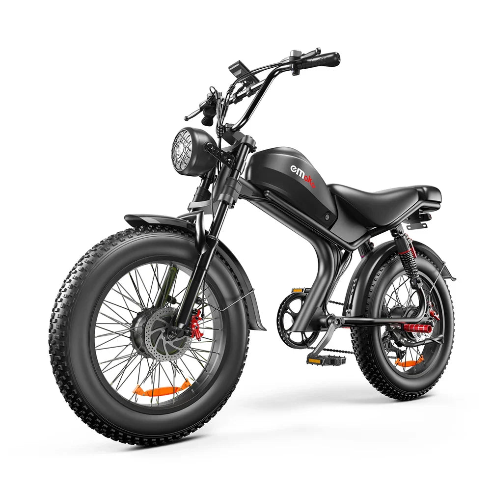 HKM-482963 48V City Electric Bike - 20 Inch Fat Tire, 1000W Motor, 7-Speed, Removable Battery, Off-Road Capability