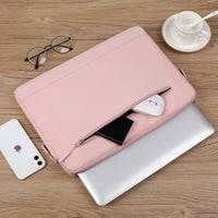 HKM-482963 Custom Soft Laptop Sleeve Cover for MacBook and Mac Pro - Black Briefcase Style