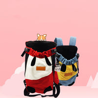 HKM-4829885 Canvas Chest Bag for Pets - Portable, Solid Color, Domestic Trade, 1 Capacity
