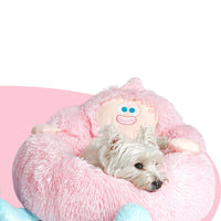 HKM-4830909 Cozy Thick Plush Nest Bed for Pets - Ideal Sleeping Mattress for Cats and Dogs