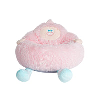 HKM-4830909 Cozy Thick Plush Nest Bed for Pets - Ideal Sleeping Mattress for Cats and Dogs