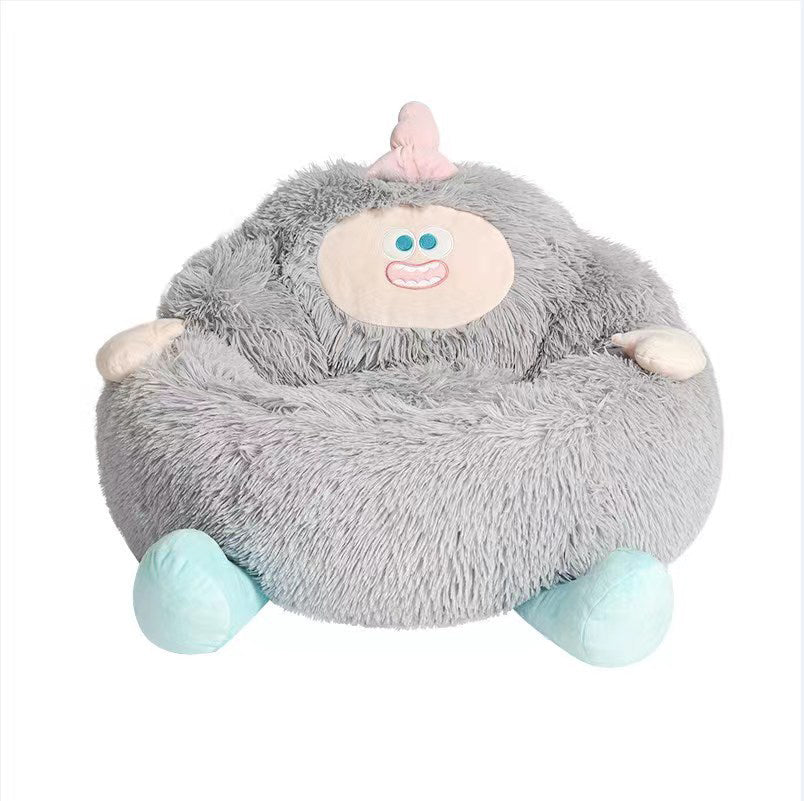 HKM-4830909 Cozy Thick Plush Nest Bed for Pets - Ideal Sleeping Mattress for Cats and Dogs
