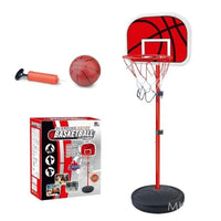 HKM-483219 Portable Kids Adjustable Mini Basketball Hoop Set with Ring and Net for Outdoor Play