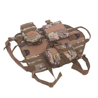 HKM-4833981 Tactical Vest for Medium to Large Dogs - Military Style Pet Clothing in Nylon